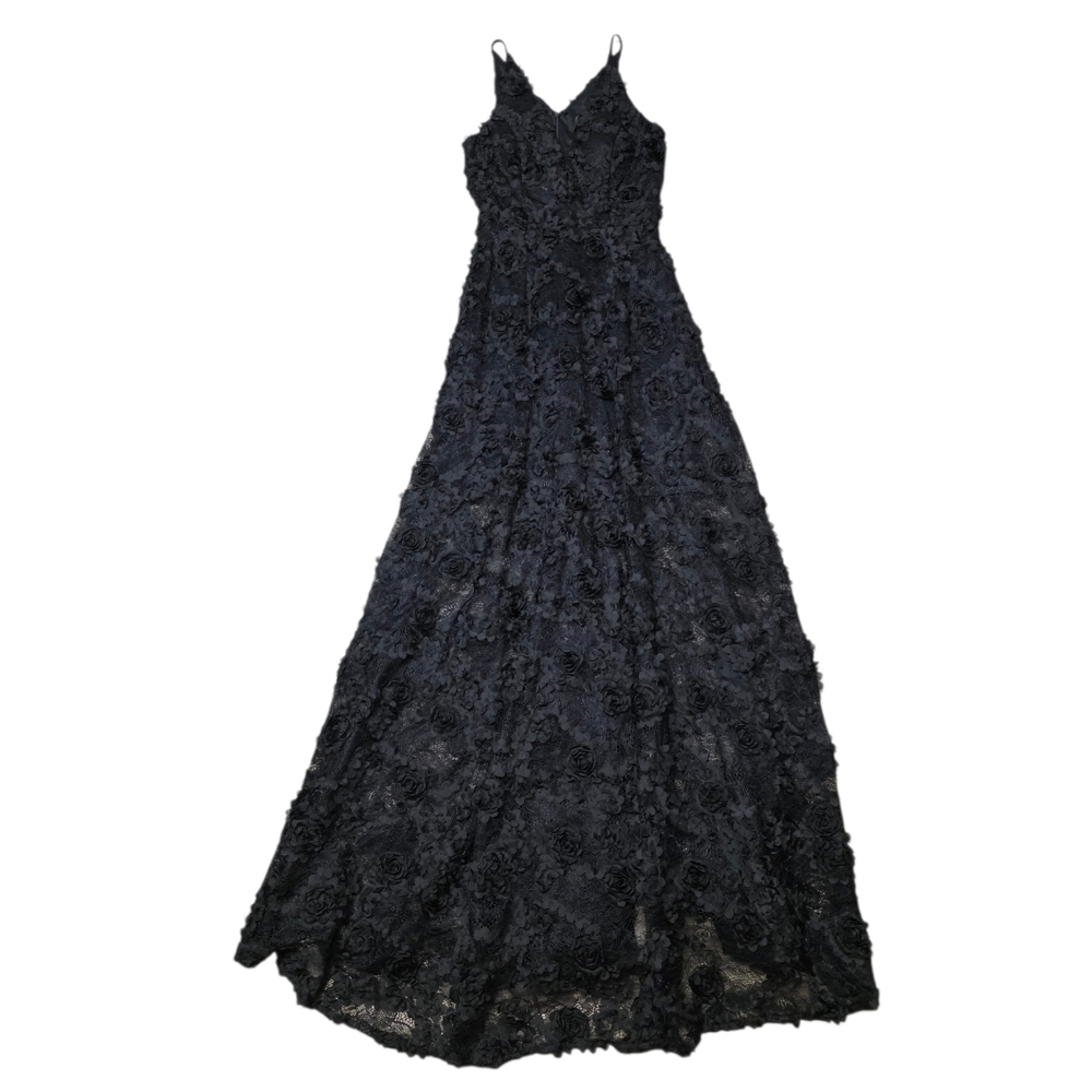 AVERY G FLORAL APPLIQUE GOWN 4 NEW! - Picture 3 of 15